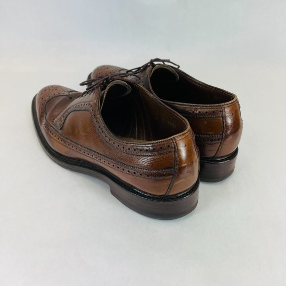 Classic Allen Edmonds MacNeil Brown Leather Wingtips Full Welt - Men’s 10 B main image 6